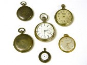 WATCHES: Six pocket watches including: