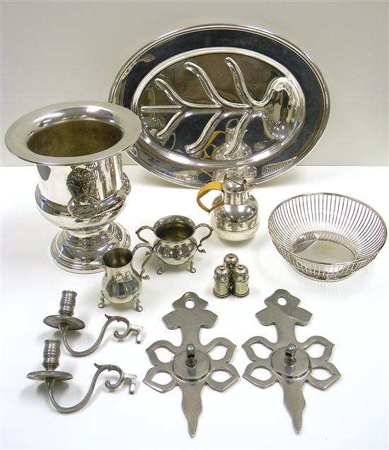SILVERPLATE and PEWTER thirteen 10f336