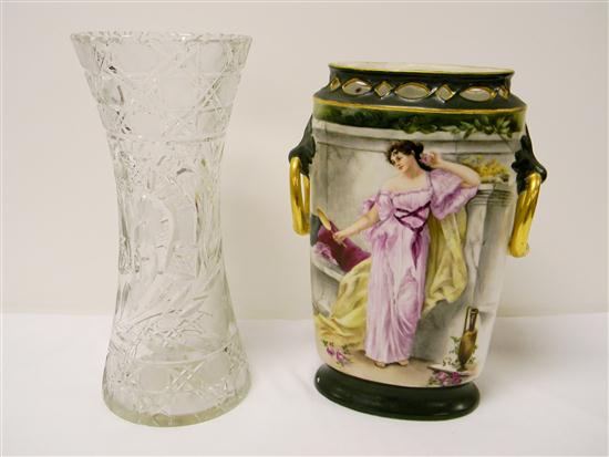 Limoges hand painted vase with 10fd78