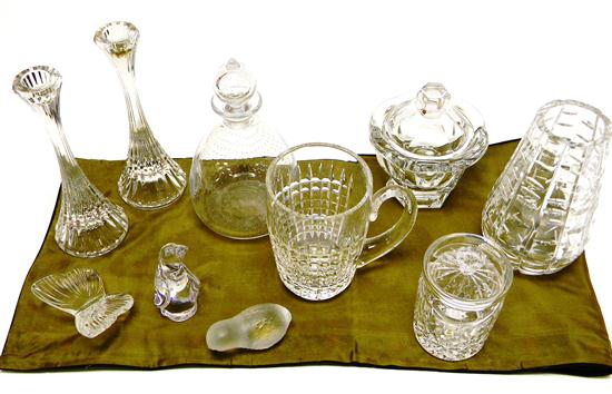 Glassware and cut crystal including  10fe8d