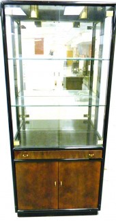 Glass display cabinet by Henredon  top