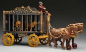 Cast Iron Hubley Royal Circus Cage Wagon