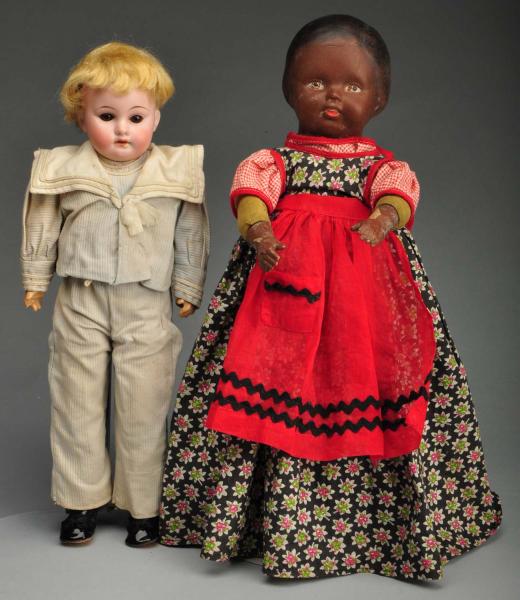 Lot of 2 Early 20th Century Dolls  112e0d