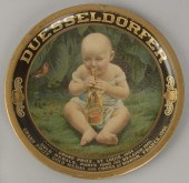 Tin Litho Duesseldorfer Beer Serving