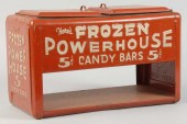 Metal Frozen Powerhouse Candy Bar Dispenser.