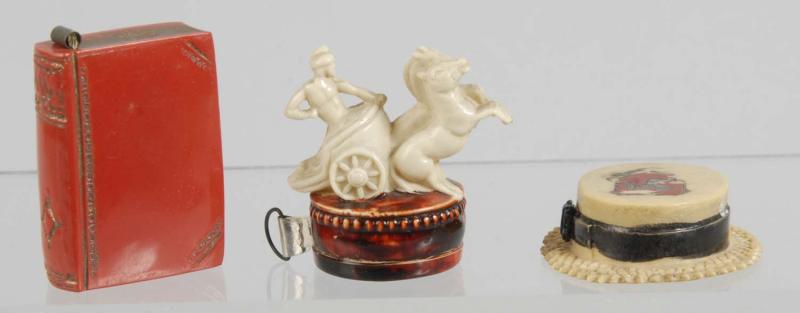 Lot of 3 Celluloid Figural Sewing 112f4a