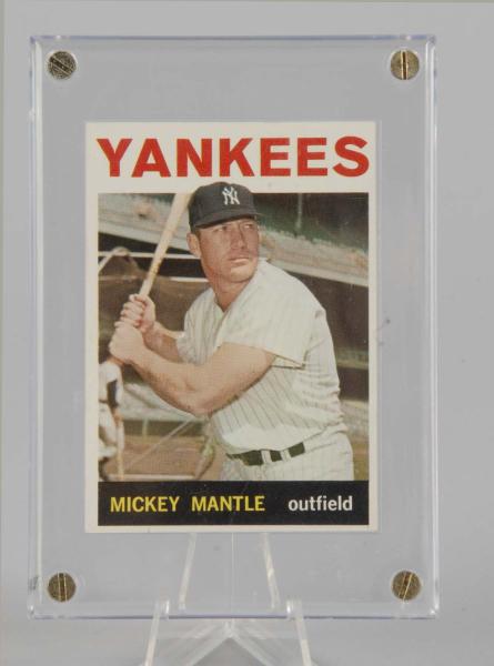 Topps 1964 Mickey Mantle Baseball Card. 
Description