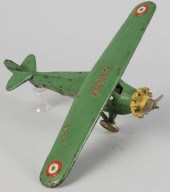 Cast Iron Dent Lindy Airplane Toy. 
Description