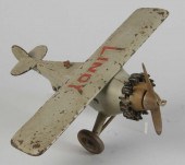 Cast Iron Hubley Lindy Airplane Toy.