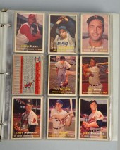 Approximately 350 Topps 1957 Baseball