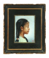 PORTRAIT OF A GIRL BY LONG HE CHINA 113712