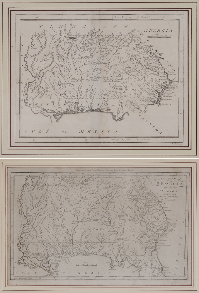 Two 18th Century Georgia Maps American  1139b0