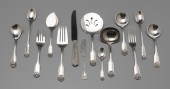 Fiddle and Shell Sterling Flatware American,