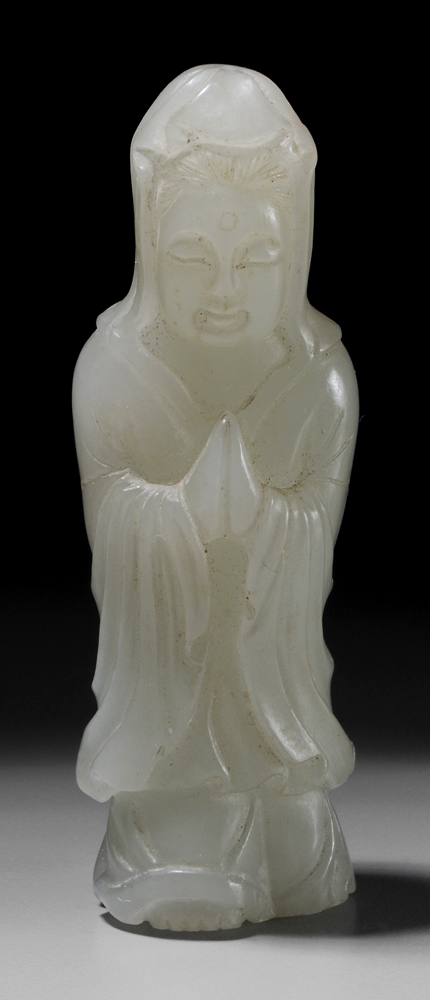 White Jade Toggle Chinese possibly 113a97