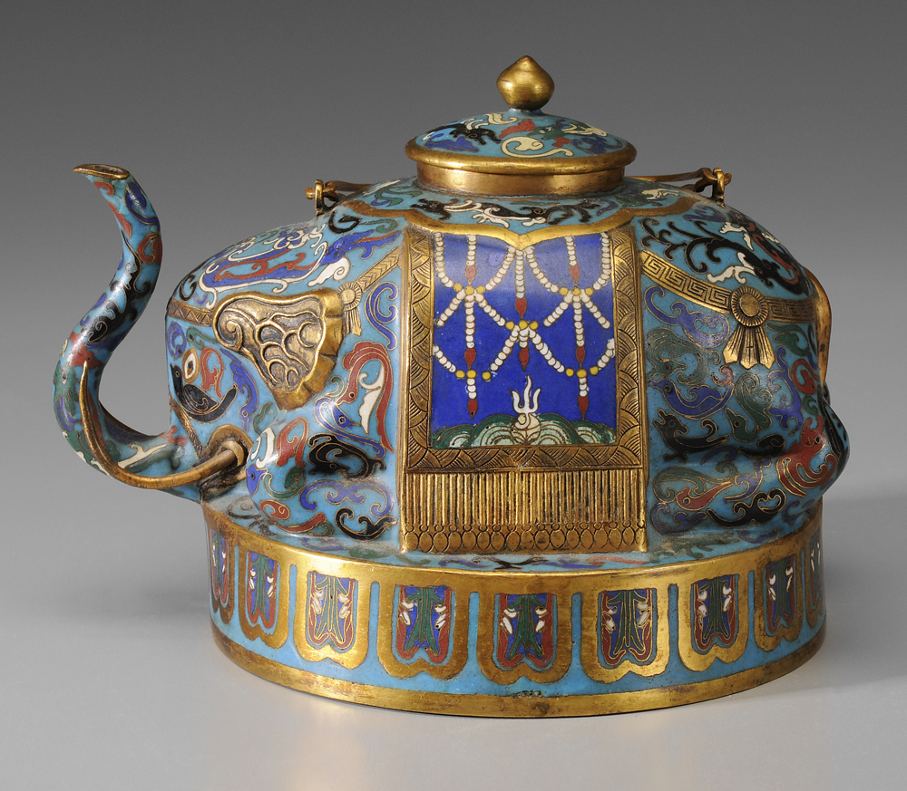 Cloisonné Teapot Chinese, late