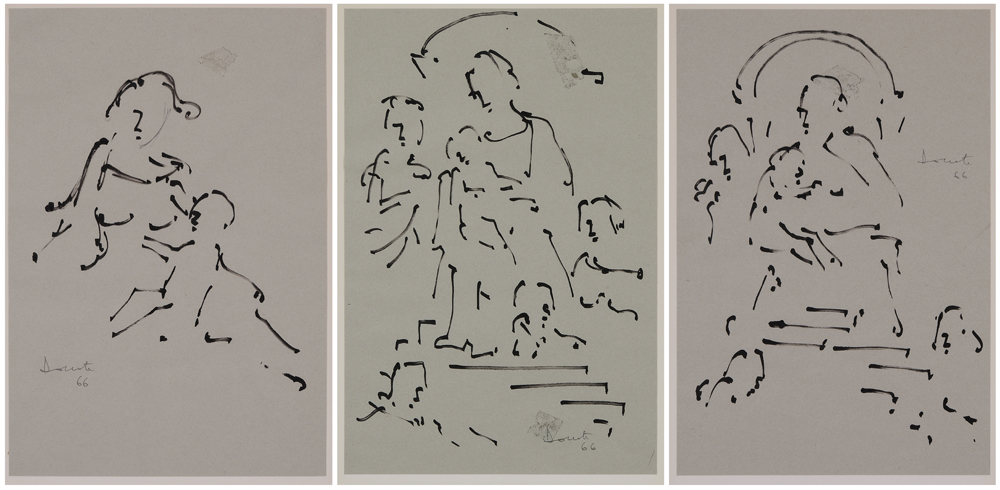 Italian School (20th century) Three drawings: