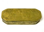 18th/19th C. Dutch tobacco box  brass