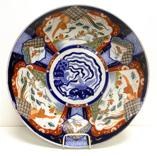 Japanese Imari porcelain charger 11176e