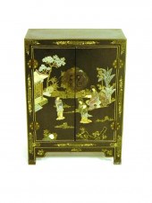 Asian lacquer cabinet with elaborate 11179a