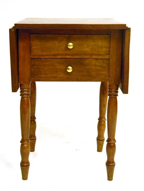 19th C Federal two drawer stand 1117dc