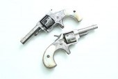 TWO PEARL HANDLED REVOLVERS. Remington