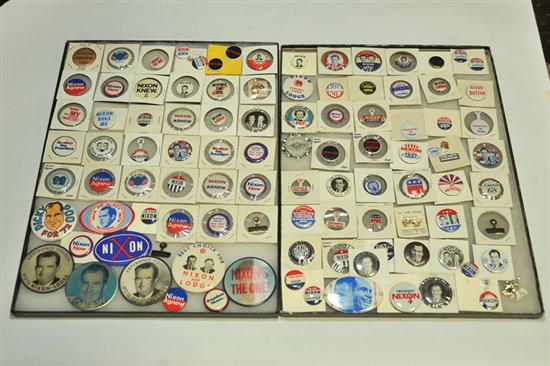 GROUP OF CAMPAIGN BUTTONS. All pertaining