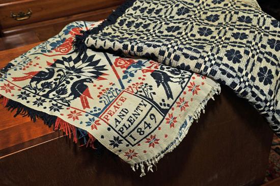 TWO COVERLETS Including a Peace 114f81
