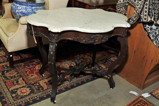 VICTORIAN MARBLE TOP TABLE White 114fb3
