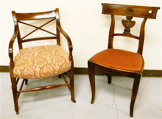 French Provincial open arm chair 11529e