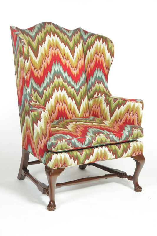 QUEEN ANNE STYLE EASY OR WING CHAIR  115e19