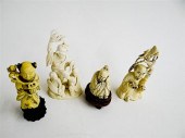 EIGHT CARVED IVORY FIGURES.  China 