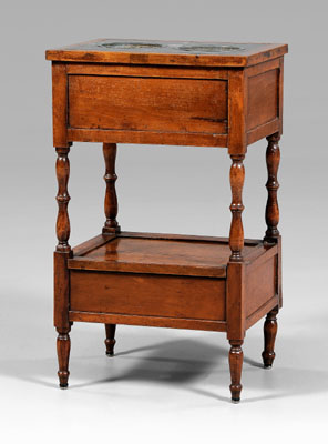 French Provincial wine stand, fruitwood
