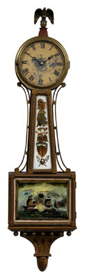 Federal style banjo clock brass 114855