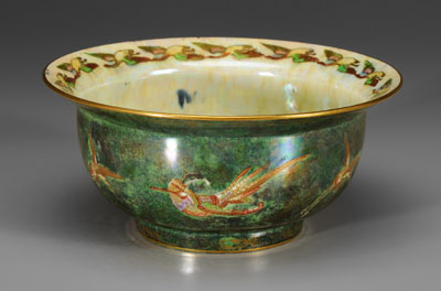 Wedgwood lustre footed bowl mottled 1148f7