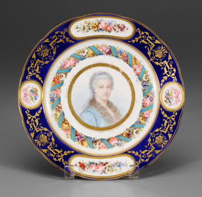 Sevres porcelain portrait plate  114900