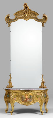Italian Louis XV style pier mirror  114923