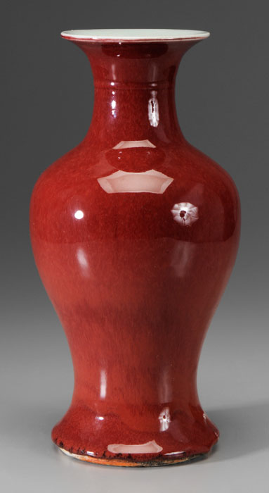 Copper Red Glazed Porcelain Vase 114a41
