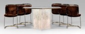 Italian modern dining table chairs  117ab5