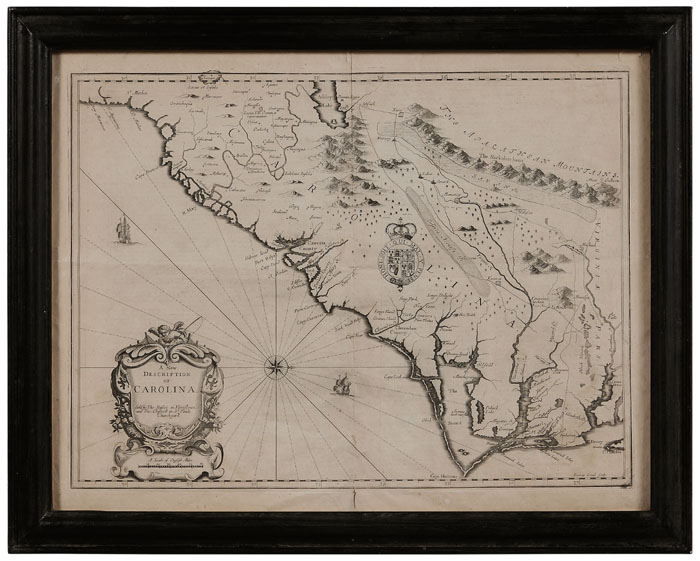 17th Century Map of the Carolinas 117ce6
