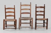 Three Early Southern Side Chairs probably