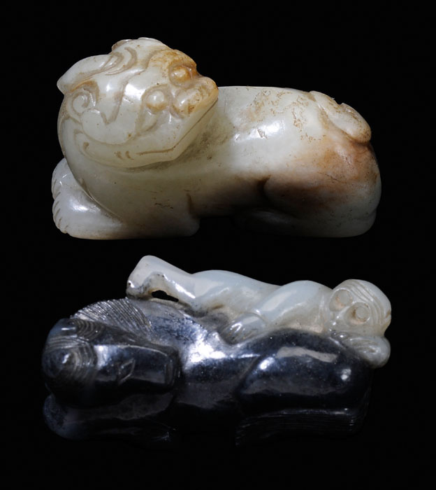 Two Jade Carvings Chinese 19th 117e4d