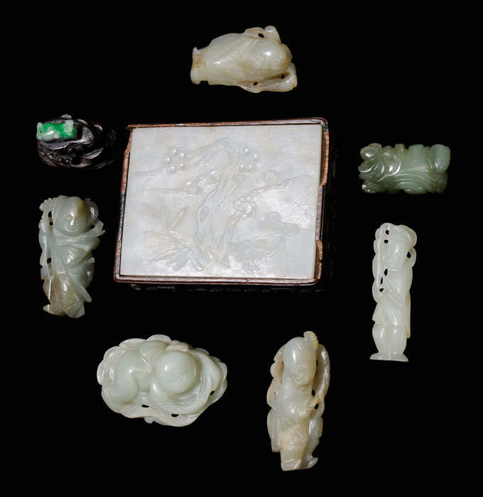 Eight Pieces of Jade, Serpentine Chinese,