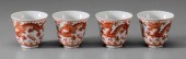 Four Porcelain Cups Chinese, Guangxu