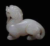 Jade Chimera Ming or Qing Dynasty, grayish-white