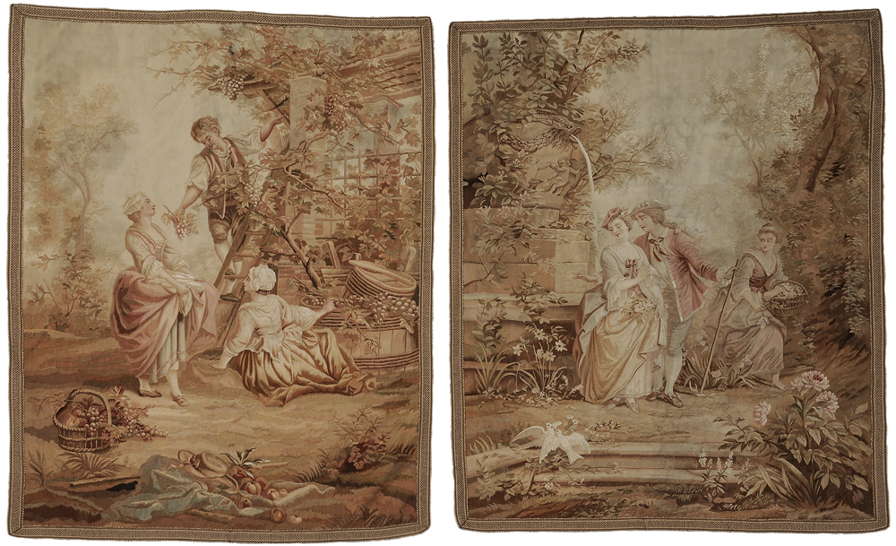 Two Fine Pastoral Tapestries in 11897e