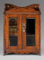 Gentleman s Oak Smoking Cabinet 11a95a