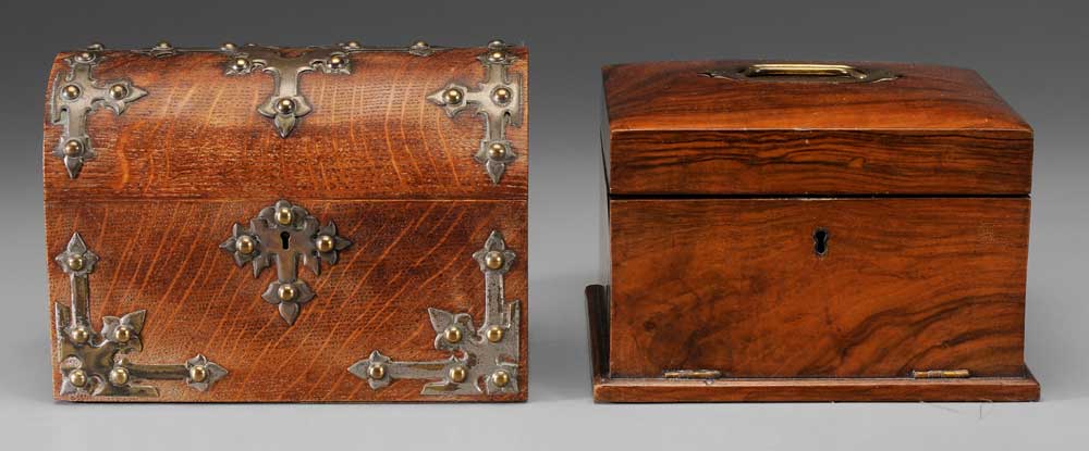 Two English Boxes British, 19th century: