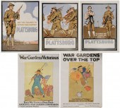 Five World War I Posters American, circa