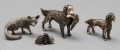 Four Sterling Animals one dog with marks
