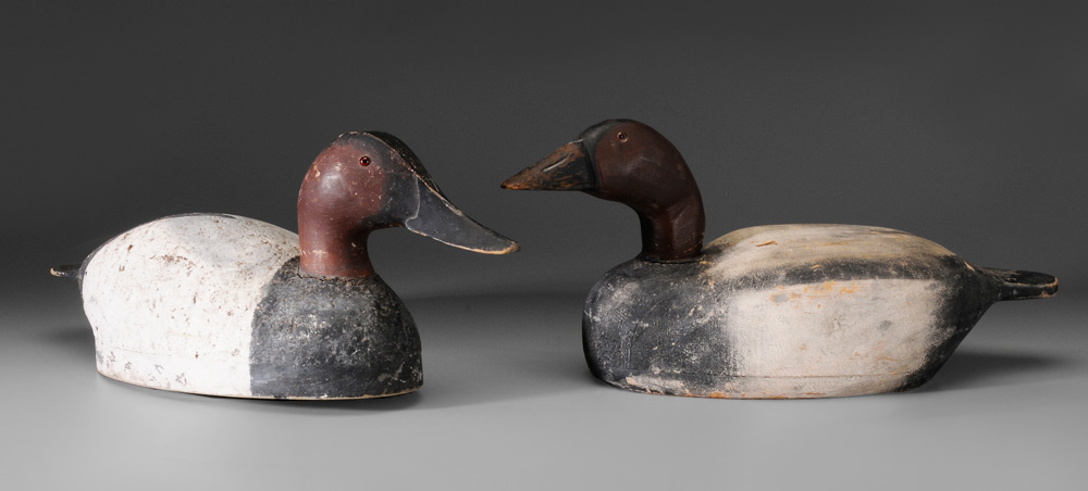 Two Wisconsin Canvasback Duck Decoys 11912b